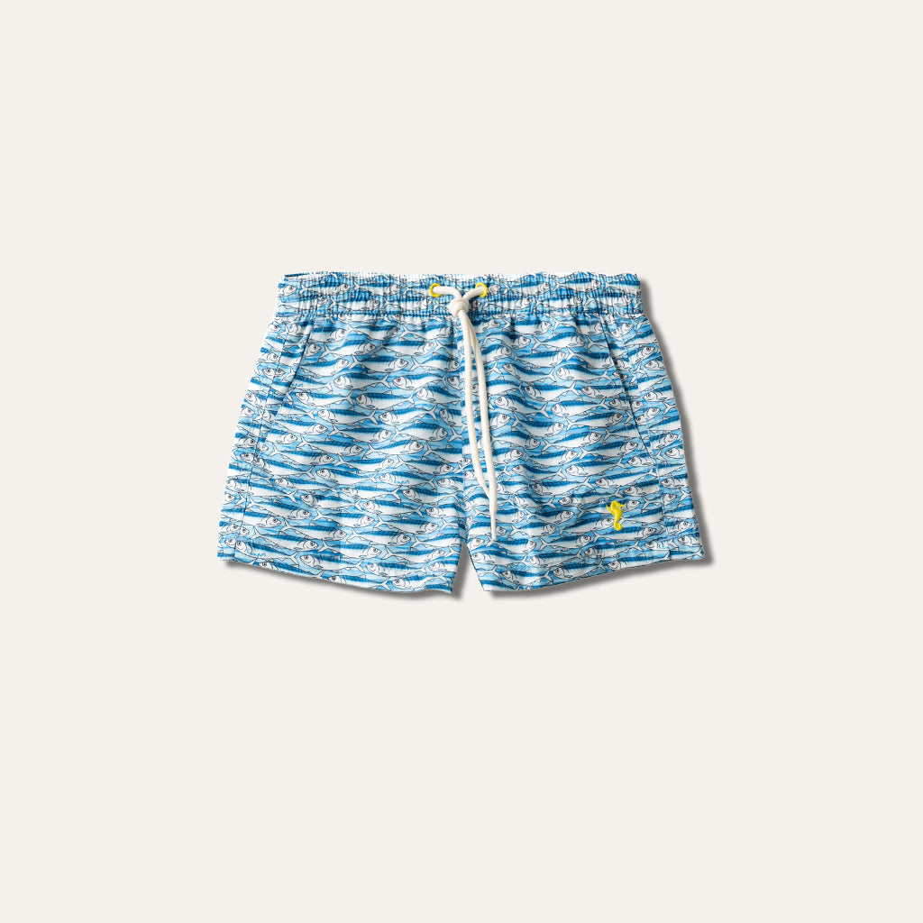 Sardine Kids Leggings Shorts in Red by The Animals Observatory