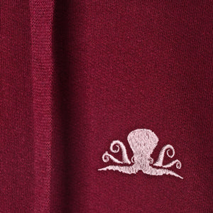 Hoodie Octopus Burgundy