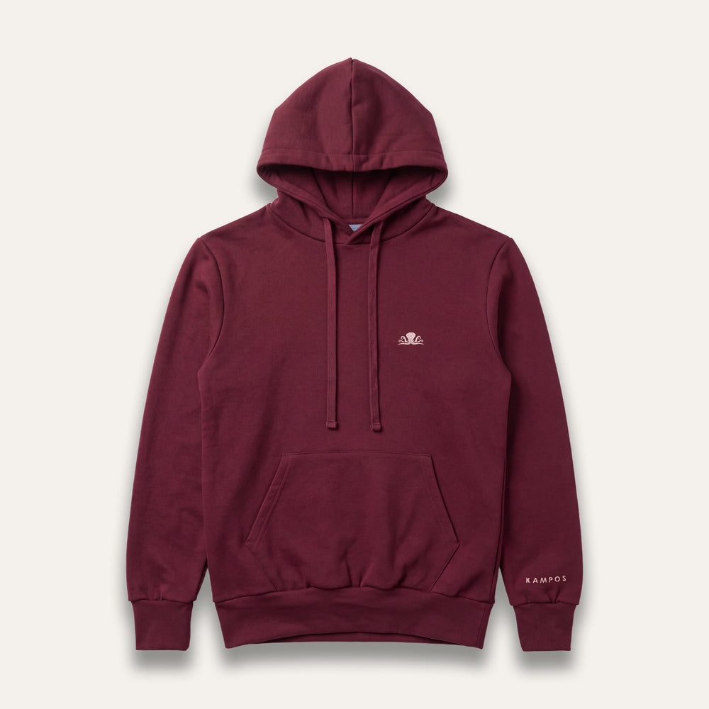 Hoodie Octopus Burgundy