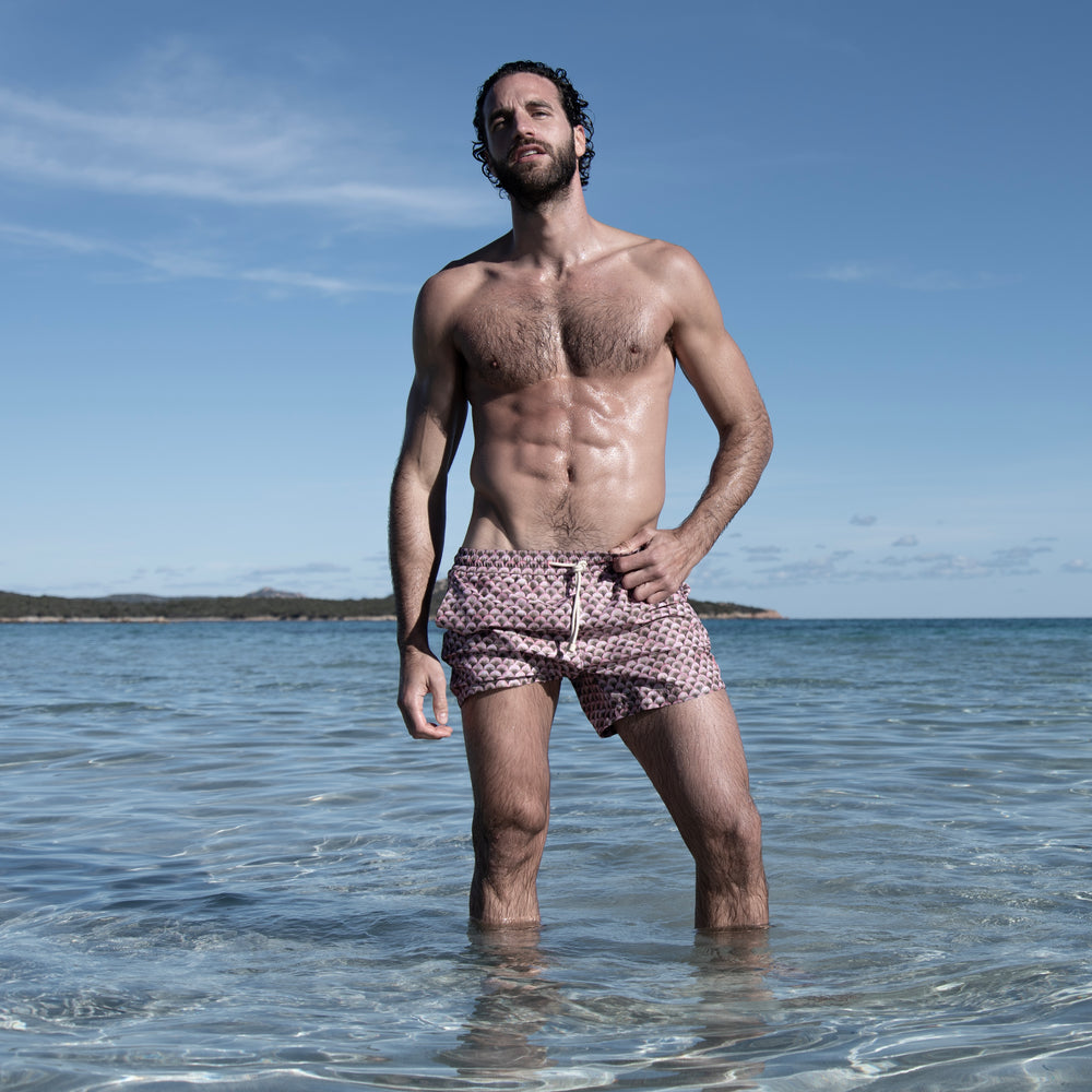 Swim Shorts Scales Olive