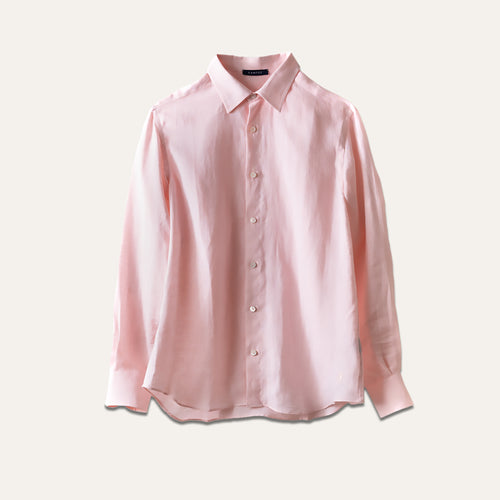 Klassisches Leinenhemd Pink