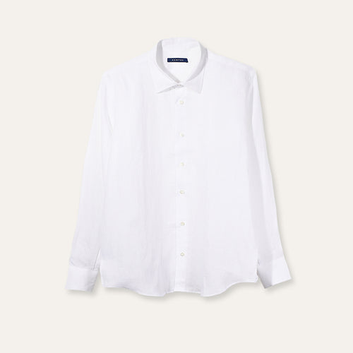 Camicia in lino Classica White