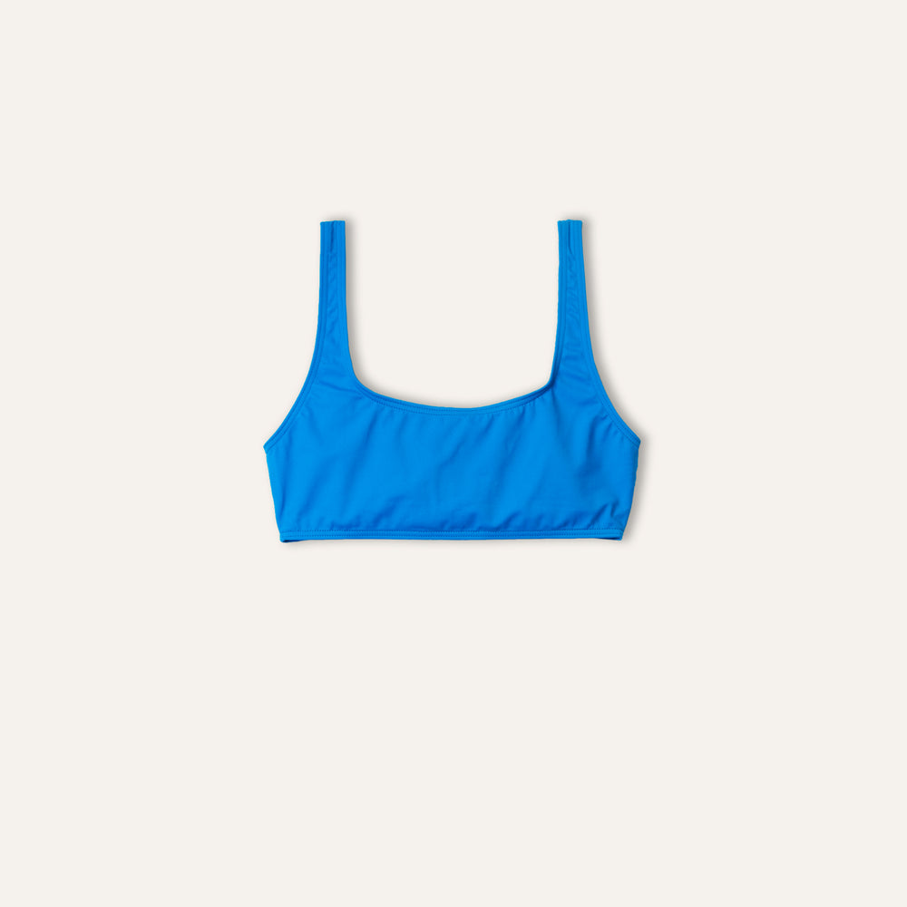 Crop Top Bleu Éolien