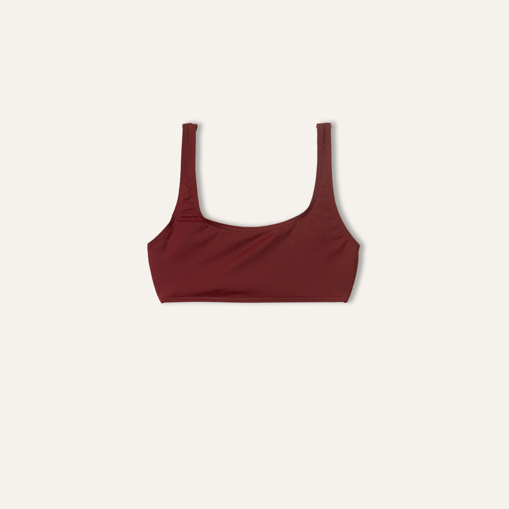 Crop Top Maroon