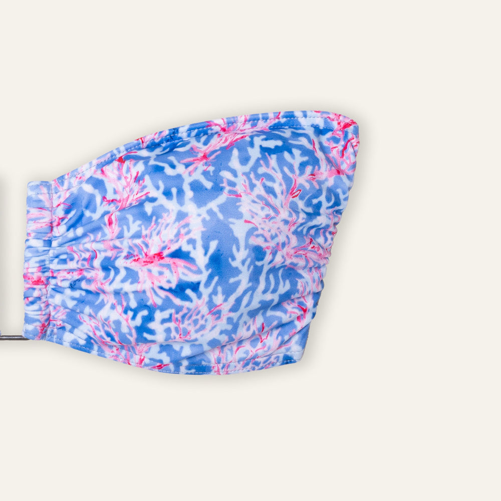 Bandeau Top Coral Red - Bikini_Top - K A M P O S