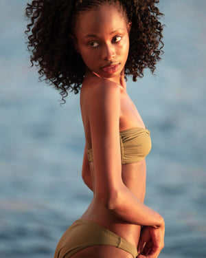Bandeau Top Olive - Bikini_Top - K A M P O S