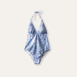 Classic One Piece Coral Blue - Onepieceswimsuit_Woman - K A M P O S