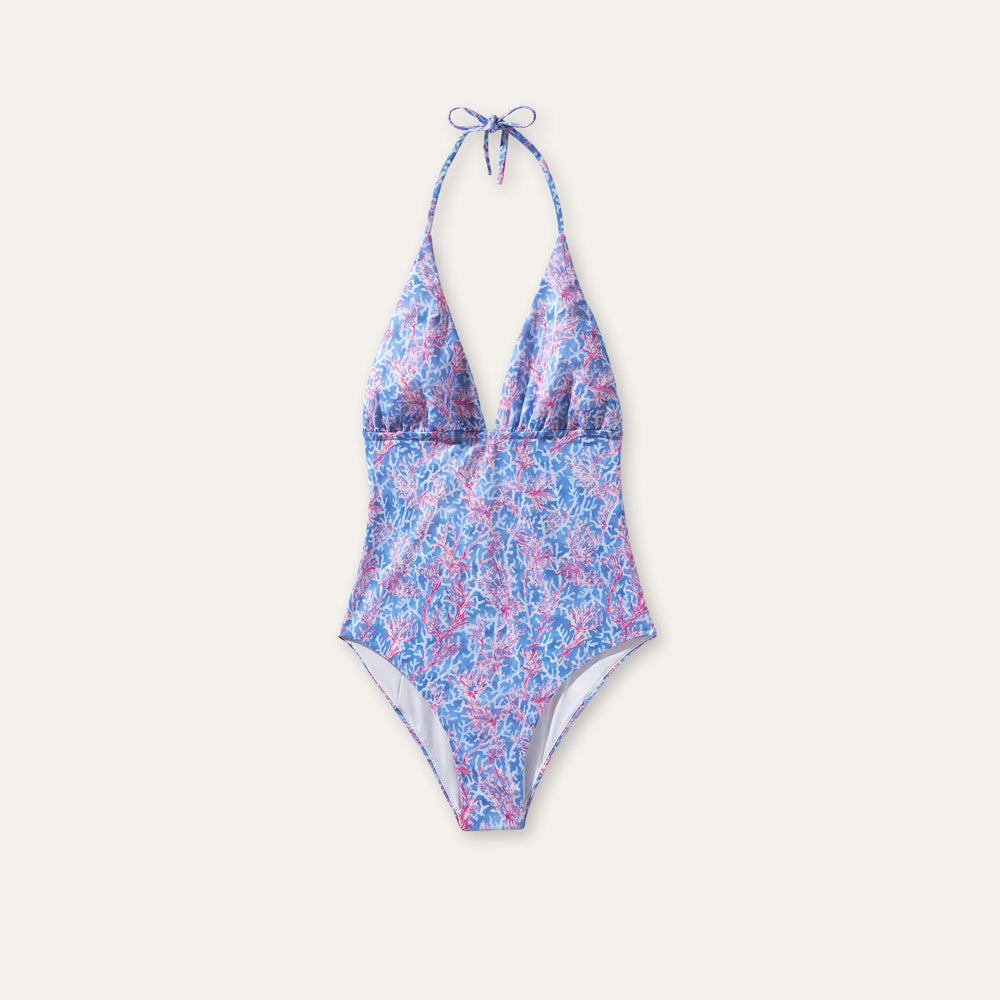 Classic One Piece Coral Red - Onepieceswimsuit_Woman - K A M P O S