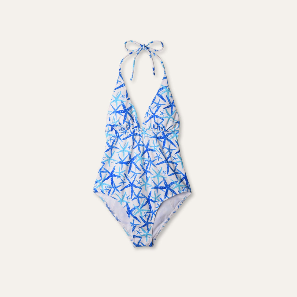 Classic One Piece Starfish White - Onepieceswimsuit_Woman - K A M P O S