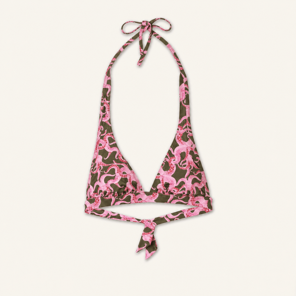 Classic Top Octopus Olive - Bikini_Top - K A M P O S