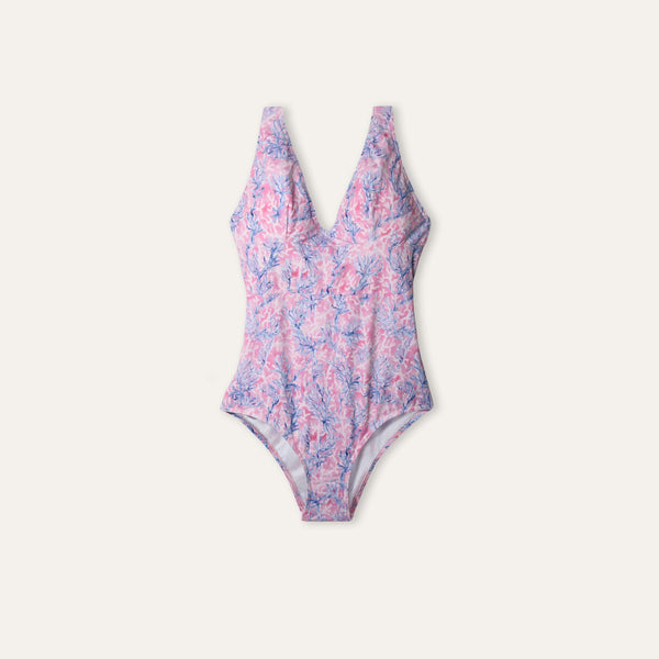 Elegant Coral Pink - Onepieceswimsuit_Woman - K A M P O S