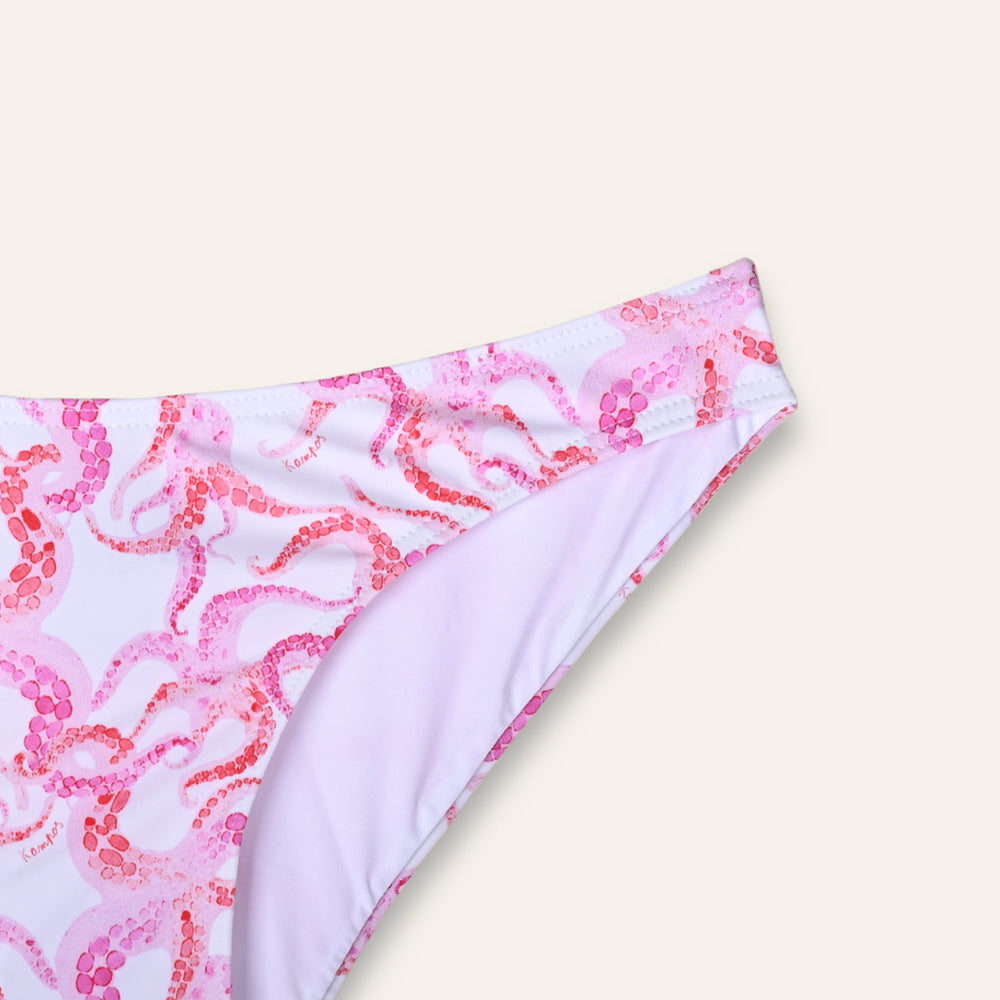 High-Cut Slip Octopus Pink - Bikini_Bottom - K A M P O S