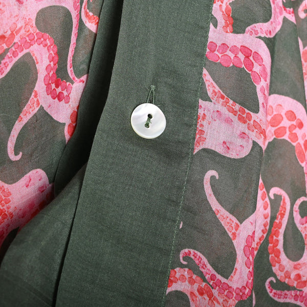 Kaftan Octopus Olive - Kaftan_Women - K A M P O S