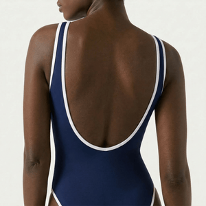 Olympic Navy (White) - Onepieceswimsuit_Woman - K A M P O S