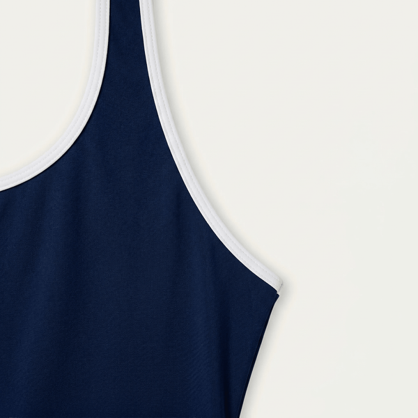 Olympic Navy (White) - Onepieceswimsuit_Woman - K A M P O S