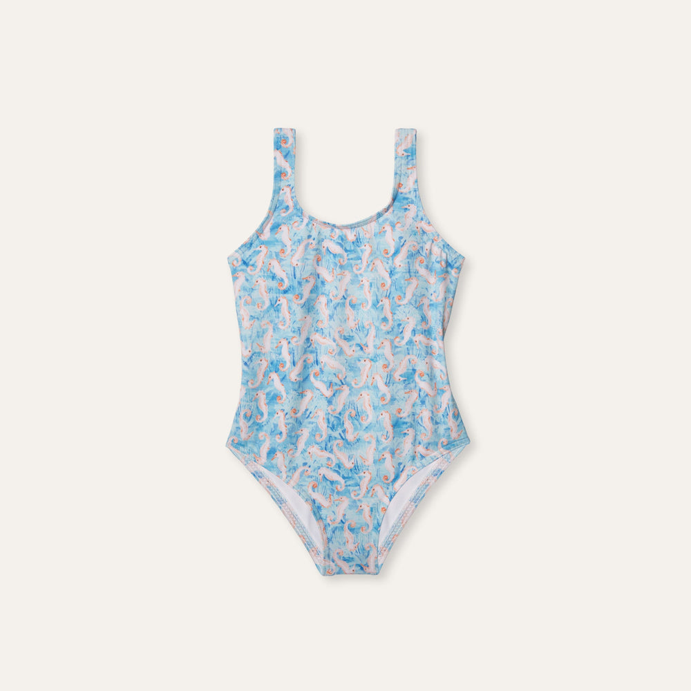 Olympic Seahorse Turquoise (Kids) - Onepiece_Kids - K A M P O S