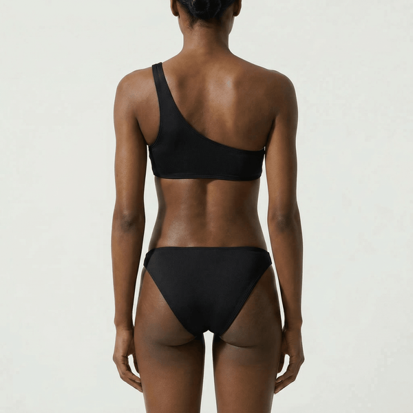 One - Shoulder Top Black - Bikini_Top - K A M P O S