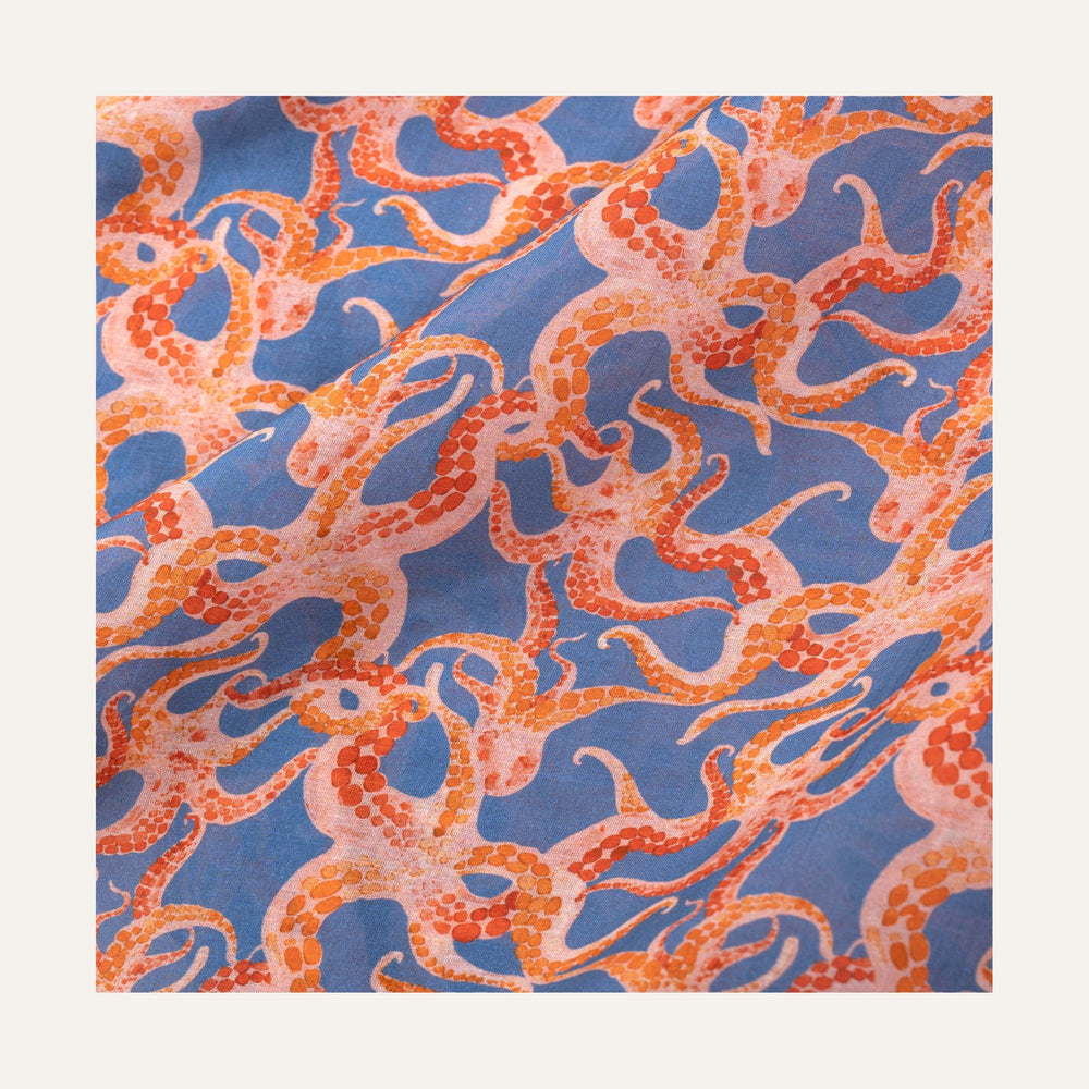 Pareo Octopus Orange - Pareo_Unisex - K A M P O S