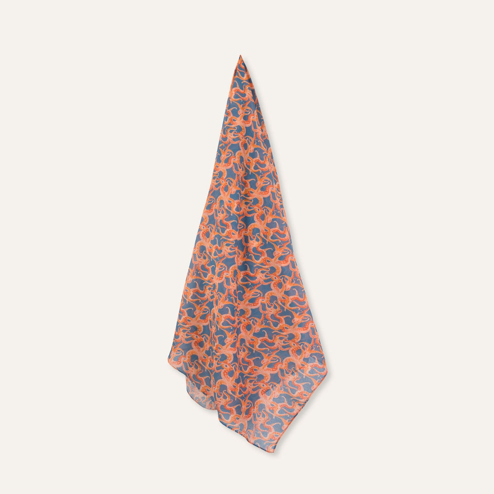 Pareo Octopus Orange - Pareo_Unisex - K A M P O S