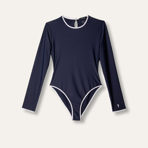 Rash Guard Woman Navy (White) - Rashguard_Woman - K A M P O S