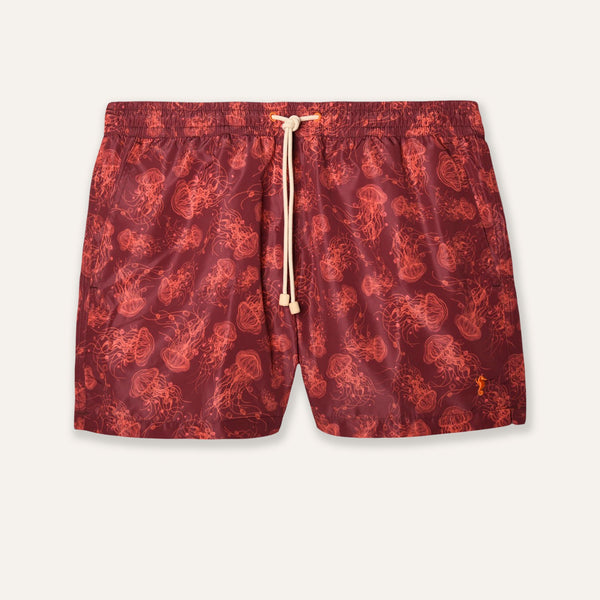 Swim Shorts Jellyfish Red - Swimshorts_Man - K A M P O S