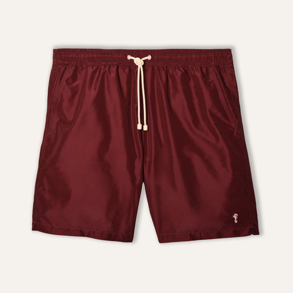 Swim Shorts Long Burgundy - Swimshorts_Man - K A M P O S