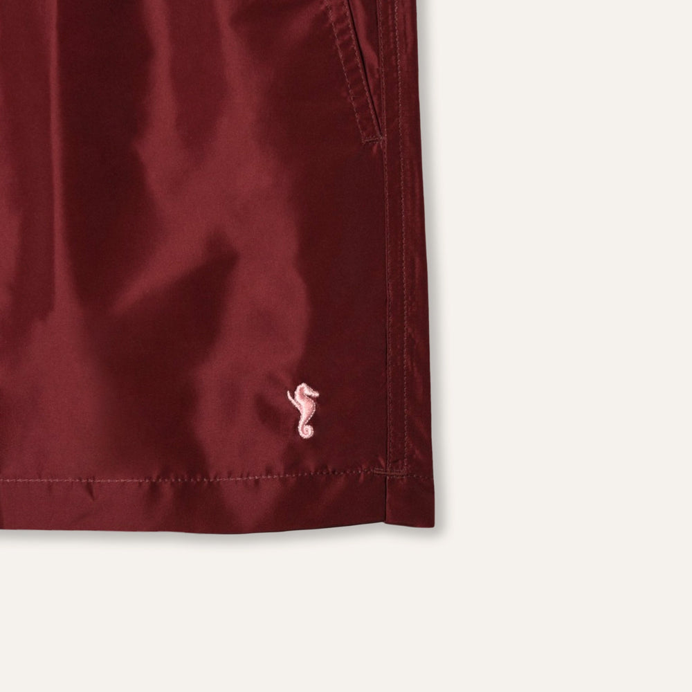 Swim Shorts Long Burgundy - Swimshorts_Man - K A M P O S