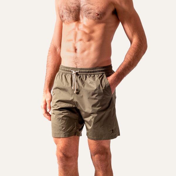Swim Shorts Long Olive - Swimshorts_Man - K A M P O S