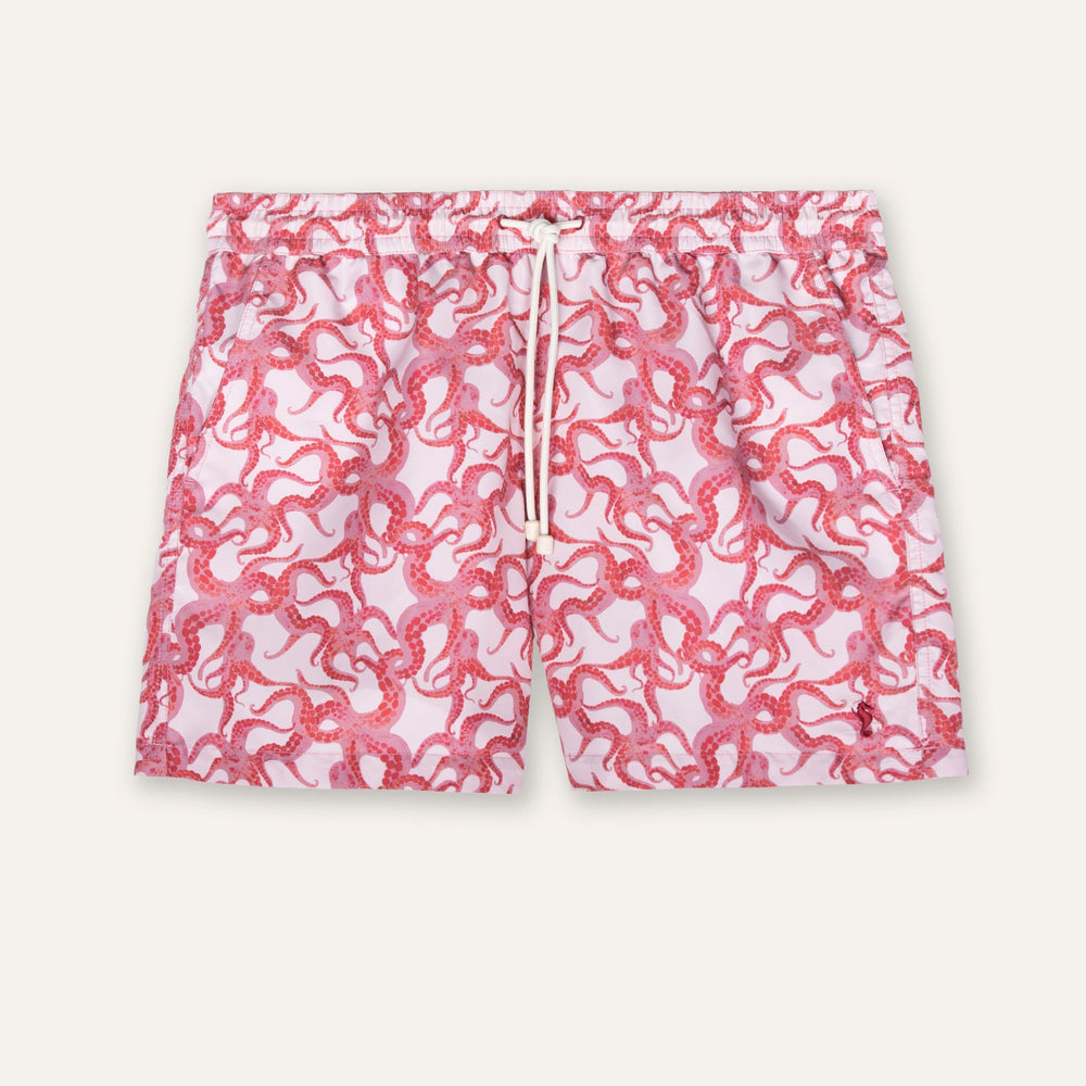 Swim Shorts Octopus Burgundy - Swimshorts_Man - K A M P O S