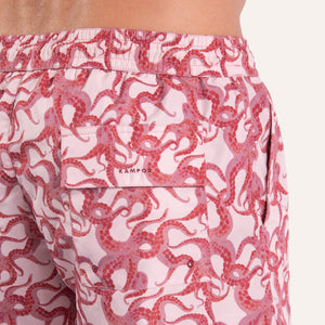 Swim Shorts Octopus Burgundy - Swimshorts_Man - K A M P O S