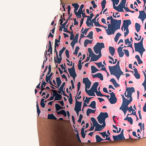 Swim Shorts Octopus Navy/Pink - Swimshorts_Man - K A M P O S
