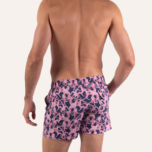 Swim Shorts Octopus Navy/Pink - Swimshorts_Man - K A M P O S