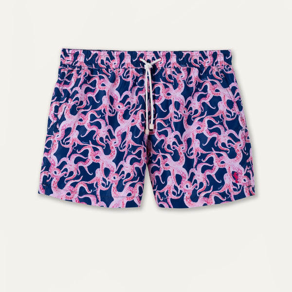 Swim Shorts Octopus Navy/Pink - Swimshorts_Man - K A M P O S