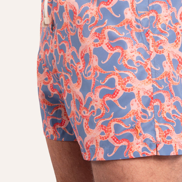 Swim Shorts Octopus Orange - Swimshorts_Man - K A M P O S