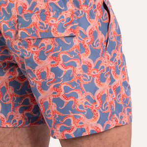 Swim Shorts Octopus Orange - Swimshorts_Man - K A M P O S