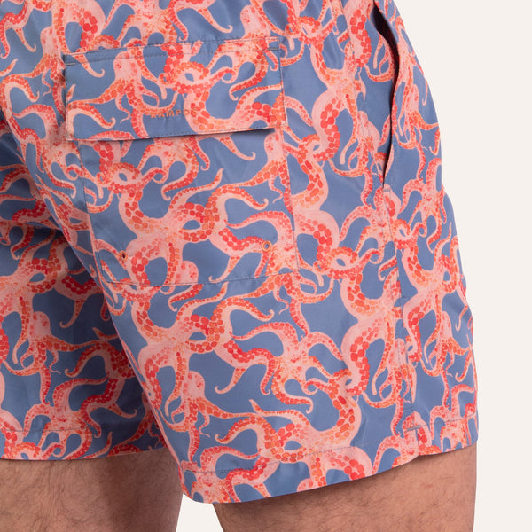 Swim Shorts Octopus Orange - Swimshorts_Man - K A M P O S