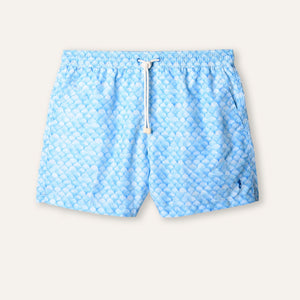 Swim Shorts Scales Turquoise - Swimshorts_Man - K A M P O S