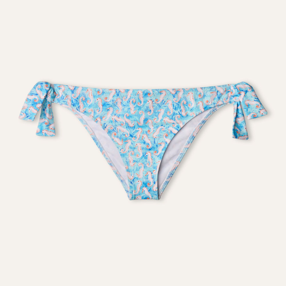 Thin Slip Seahorse Turquoise - Bikini_Bottom - K A M P O S