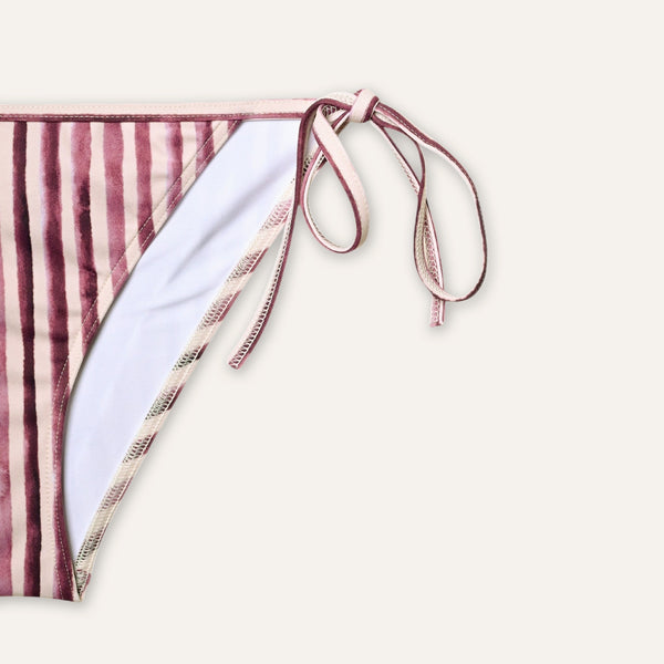 Tie - Side Bikini Sealights Burgundy - Bikini_Woman - K A M P O S