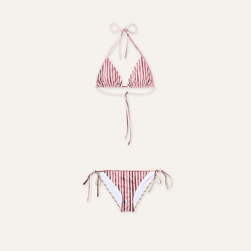 Tie - Side Bikini Sealights Burgundy - Bikini_Woman - K A M P O S