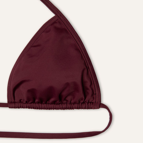 Tie - side Top Burgundy - Bikini_Top - K A M P O S