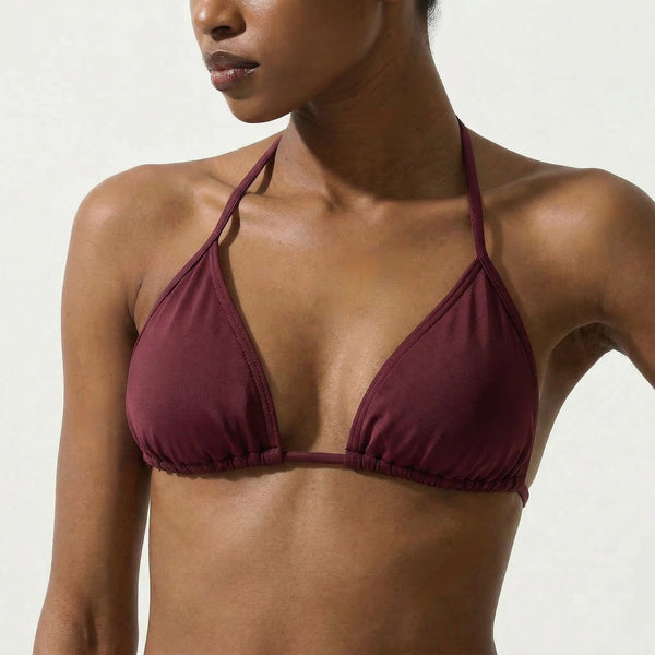 Tie - Side Top Burgundy - Bikini_Top - K A M P O S