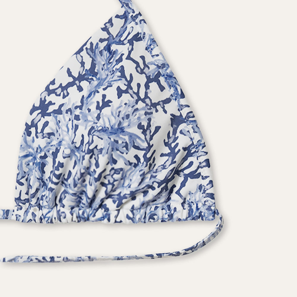 Tie-Side Top Coral Blue