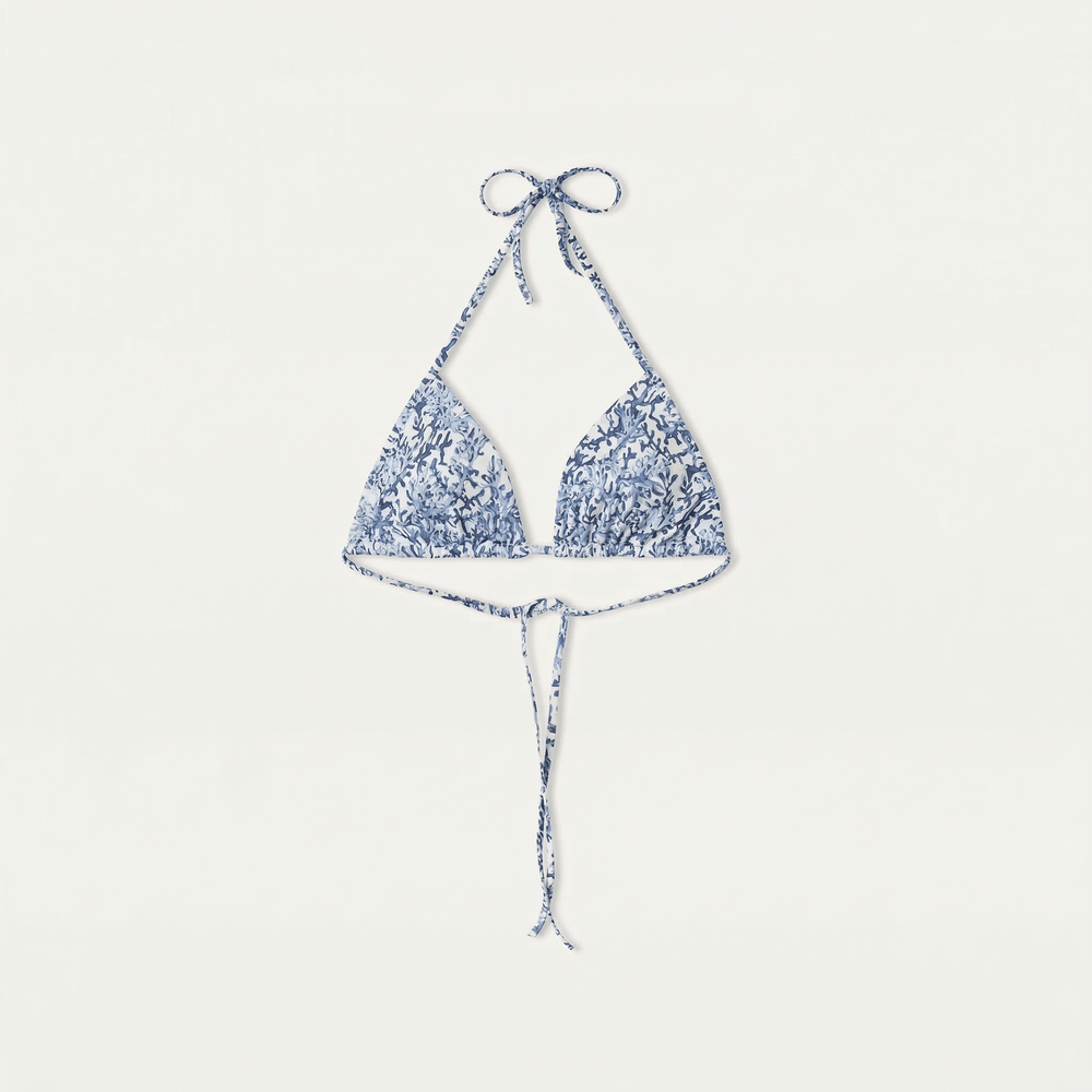 Tie - Side Top Coral Blue - Bikini_Top - K A M P O S