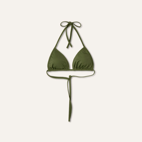 Tie - Side Top Olive - Bikini_Top - K A M P O S