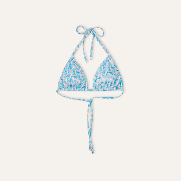 Tie - Side Top Seahorse Turquoise - Bikini_Top - K A M P O S