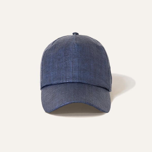 Baseball Hat Rafia Navy - Baseball - KAMPOS