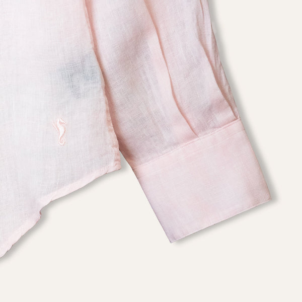 Casual Linen Shirt Pink - Shirt_Man - KAMPOS