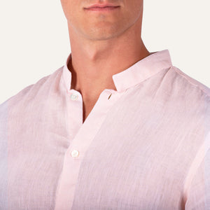 Casual Linen Shirt Pink - Shirt_Man - KAMPOS