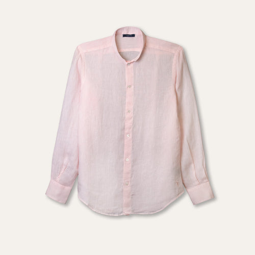 Casual Linen Shirt Pink - Shirt_Man - KAMPOS